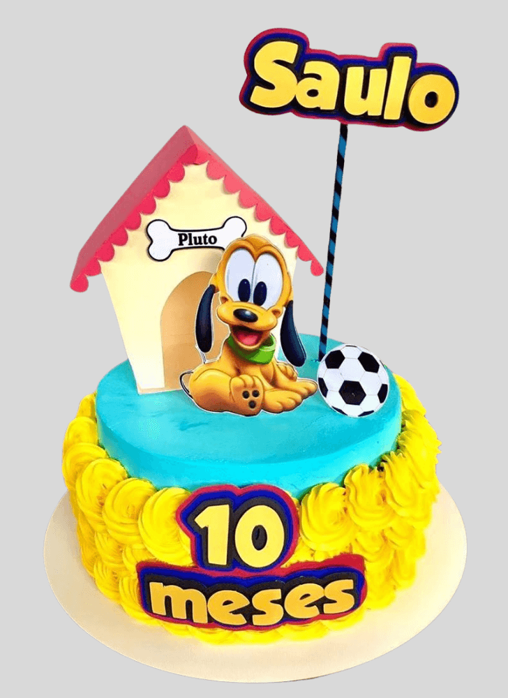 Delicate Disneys Pluto Cake