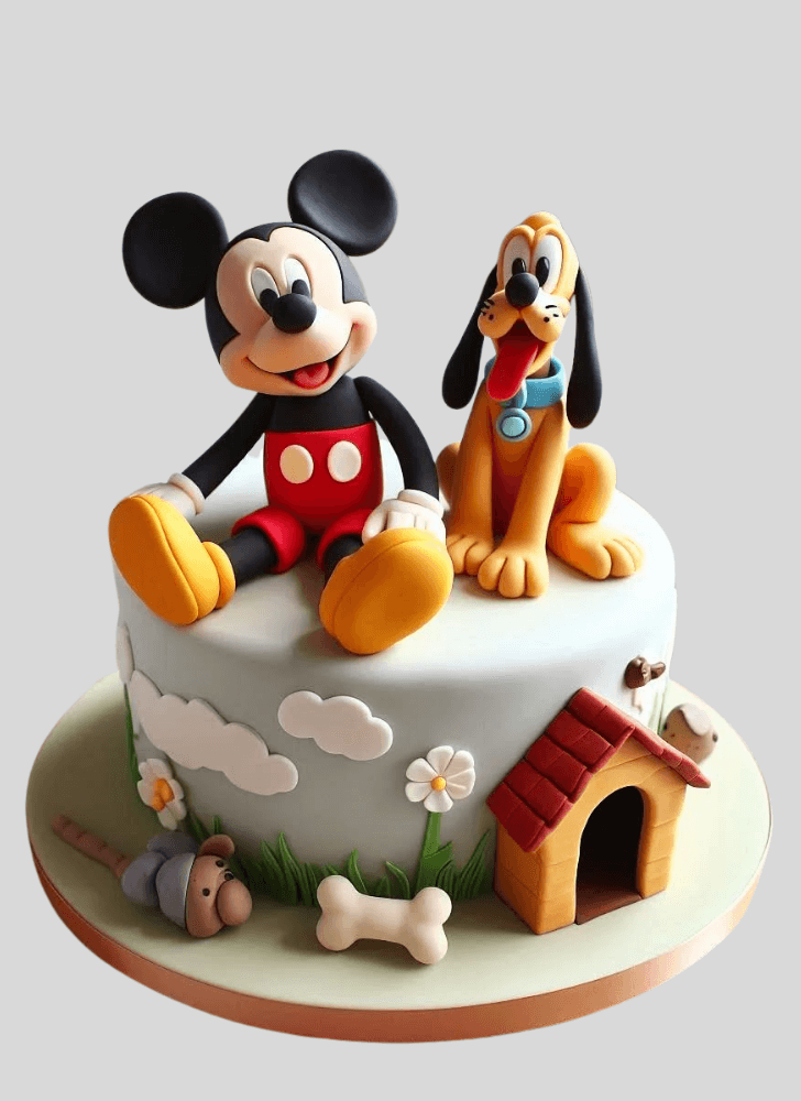 Ideal Disneys Pluto Cake