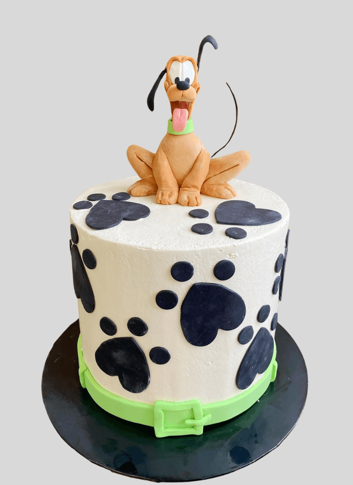 Lovely Disneys Pluto Cake Design