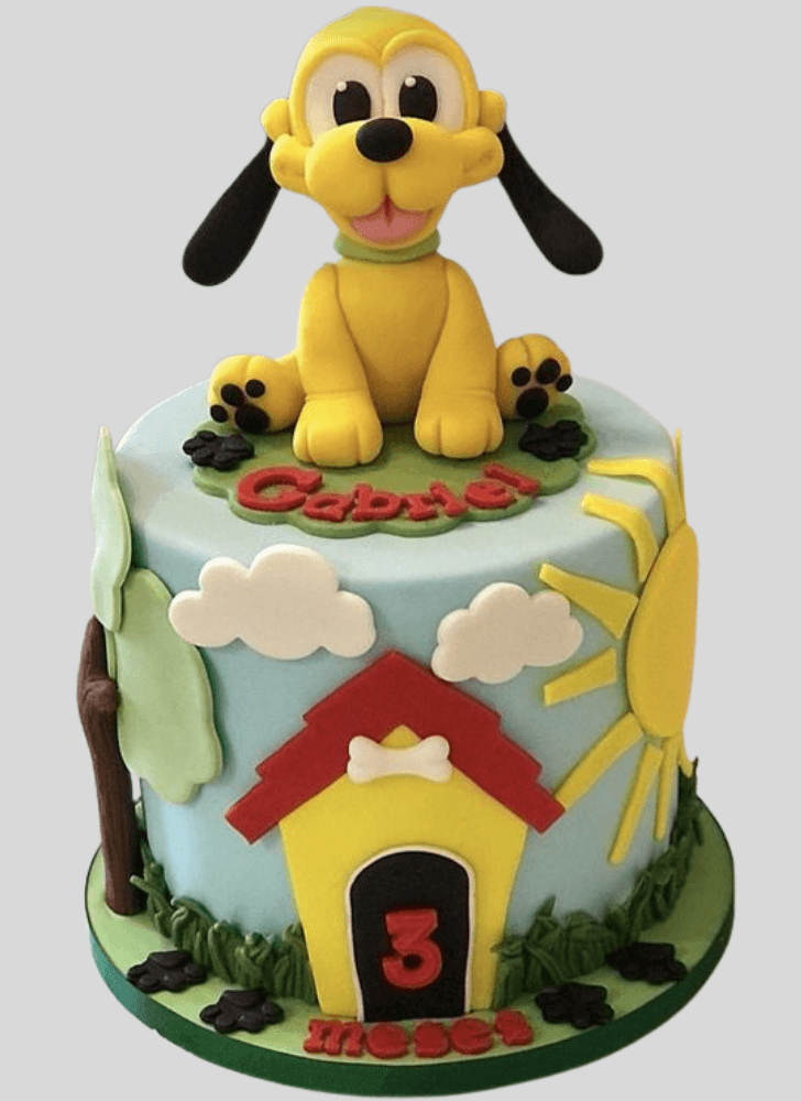 Wonderful Disneys Pluto Cake Design