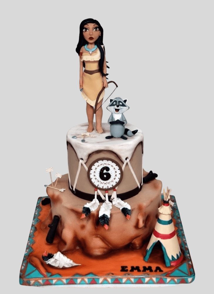 Pleasing Pocahontas Cake