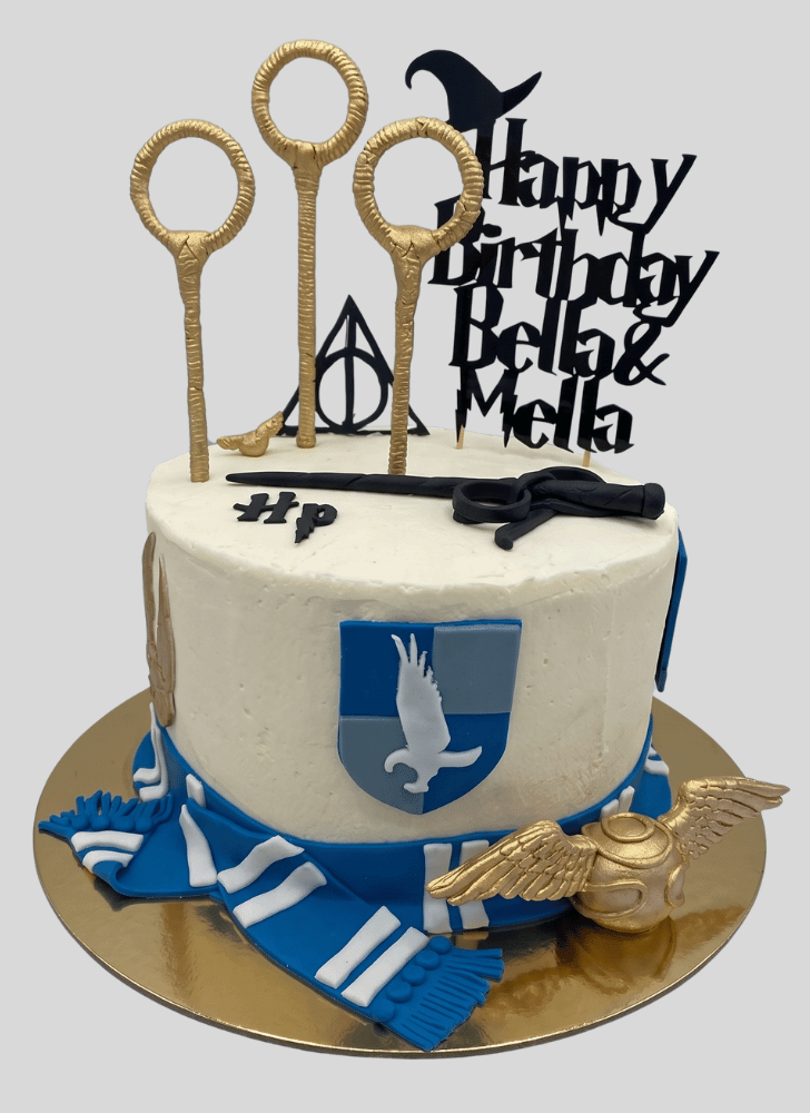 Elegant Ravenclaw Cake