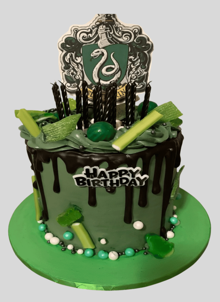 Adorable Slytherin Cake