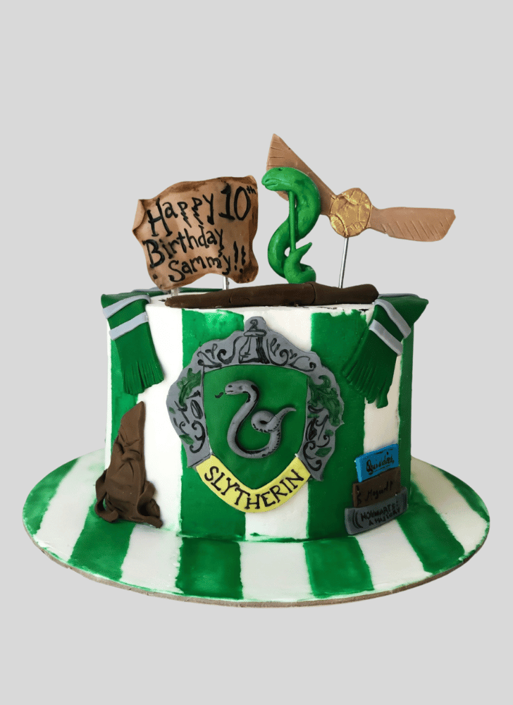 Classy Slytherin Cake