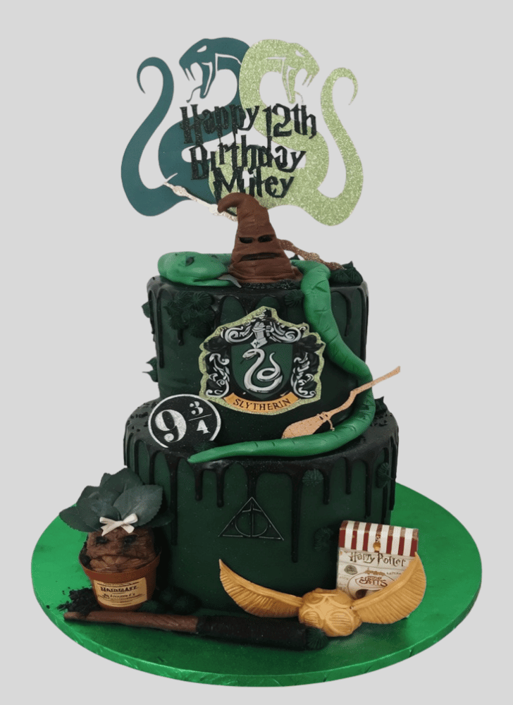 Enticing Slytherin Cake