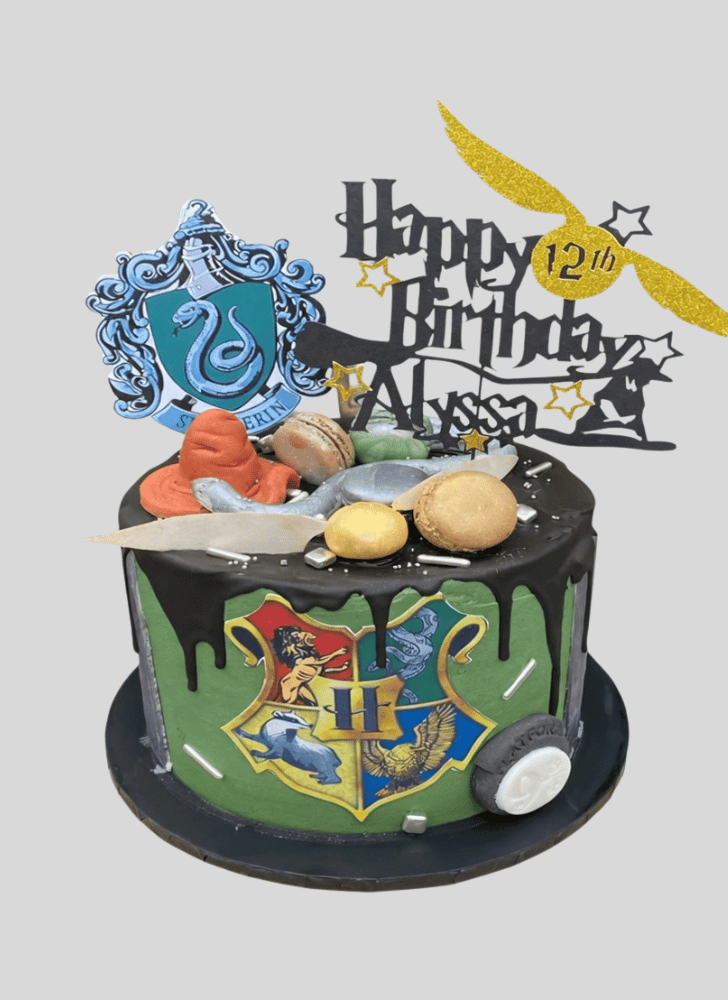 Pretty Slytherin Cake