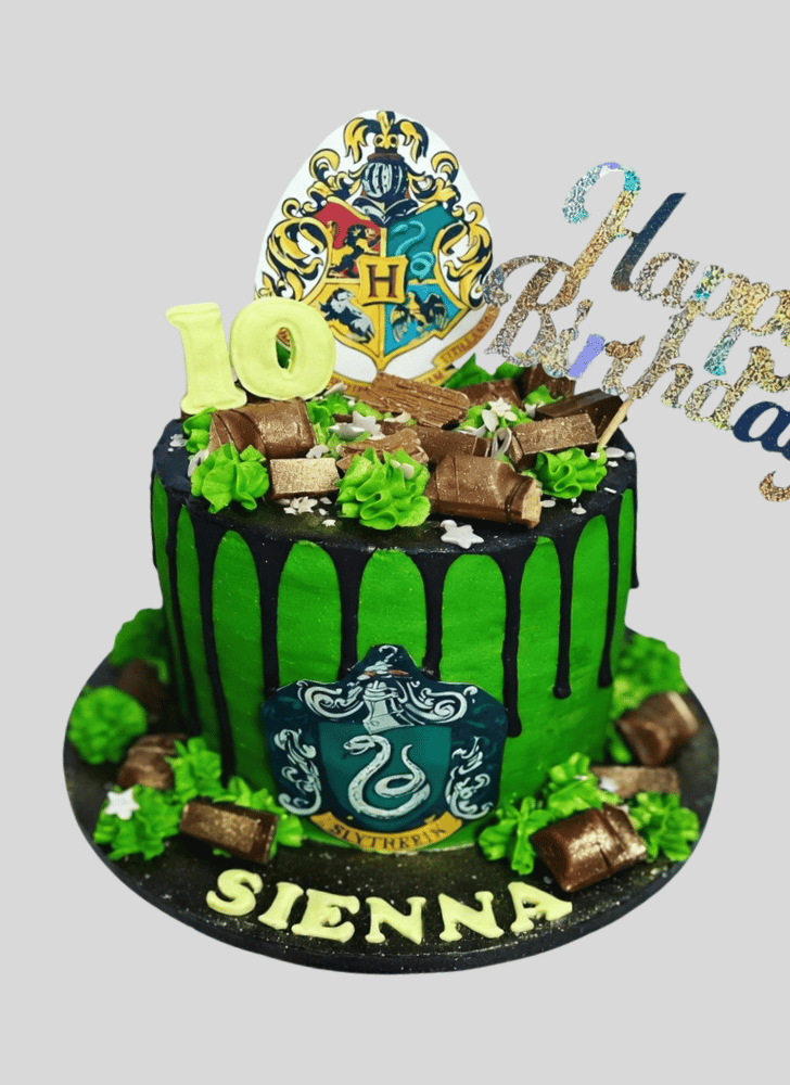Wonderful Slytherin Cake Design