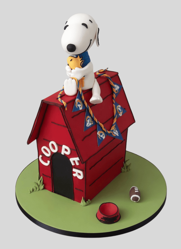 Angelic Snoopy Cake