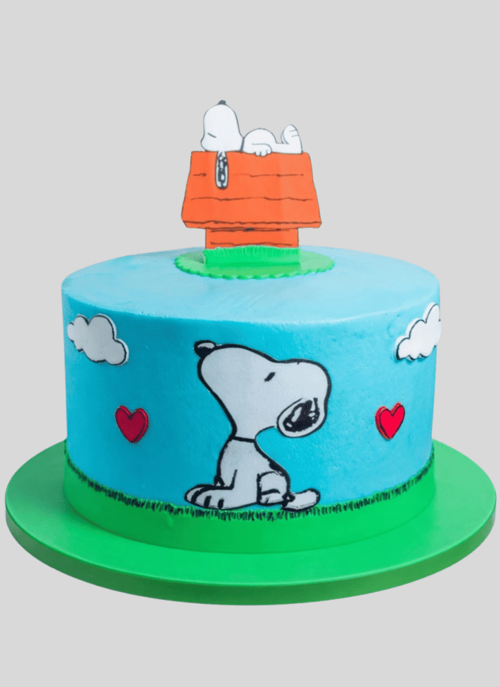 Excellent Snoopy Cake