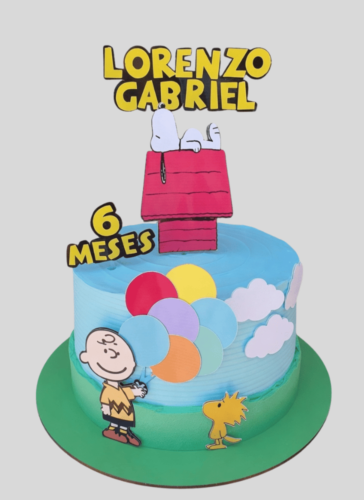 Good Looking Snoopy Cake