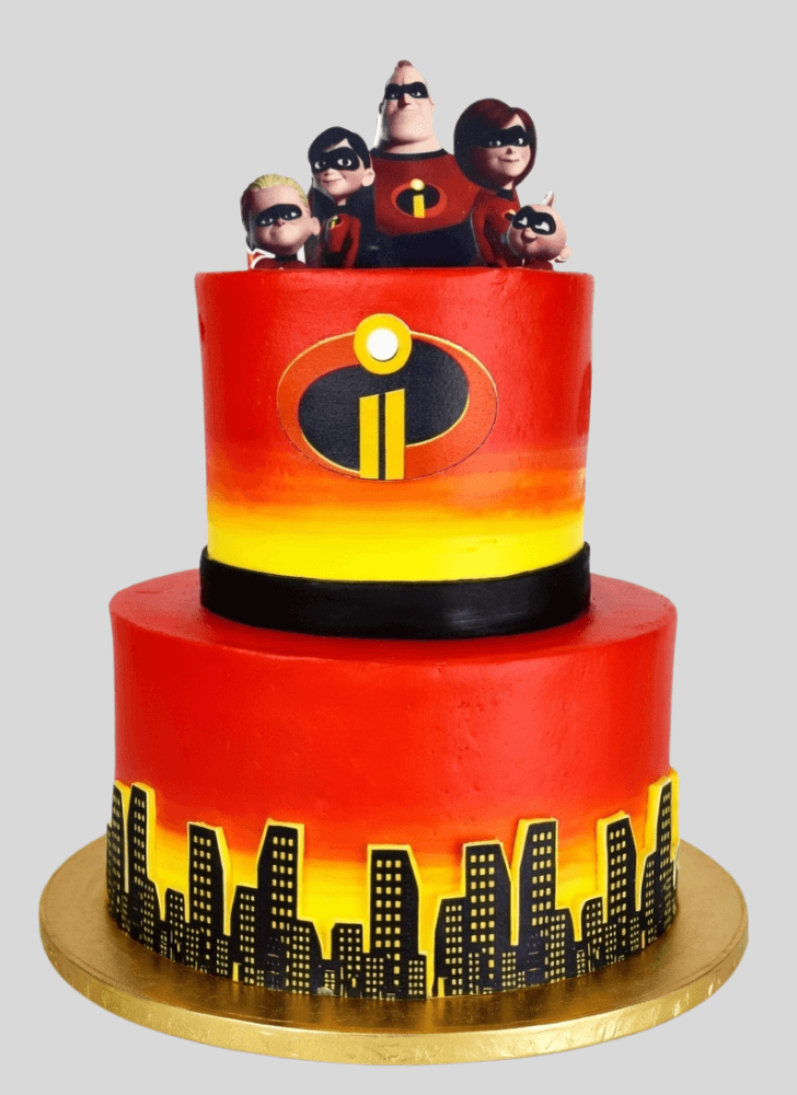 Classy The Incredibles Cake
