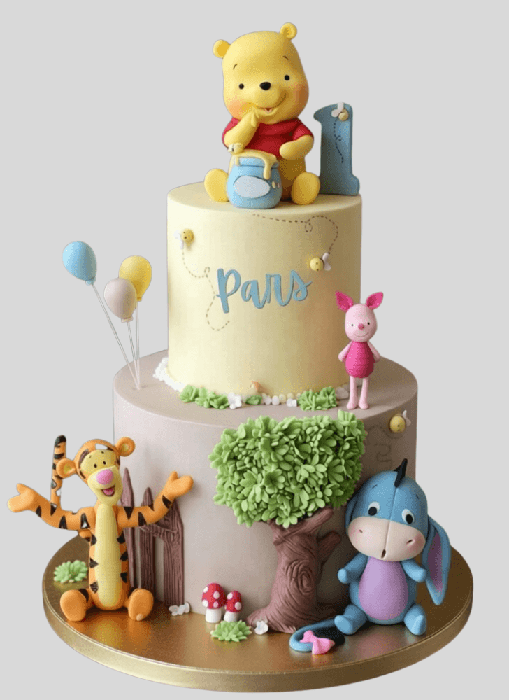 Refined Winnie the Pooh Cake