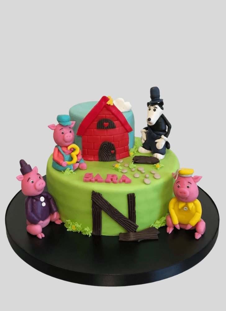 Divine Three Little Pigs Cake