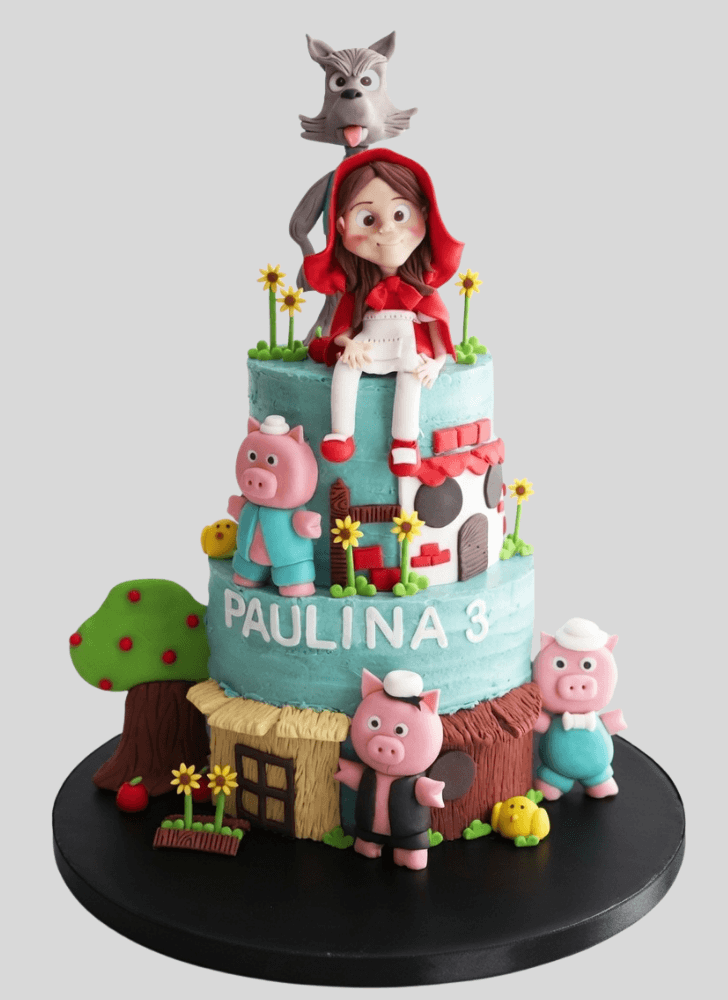 Graceful Three Little Pigs Cake
