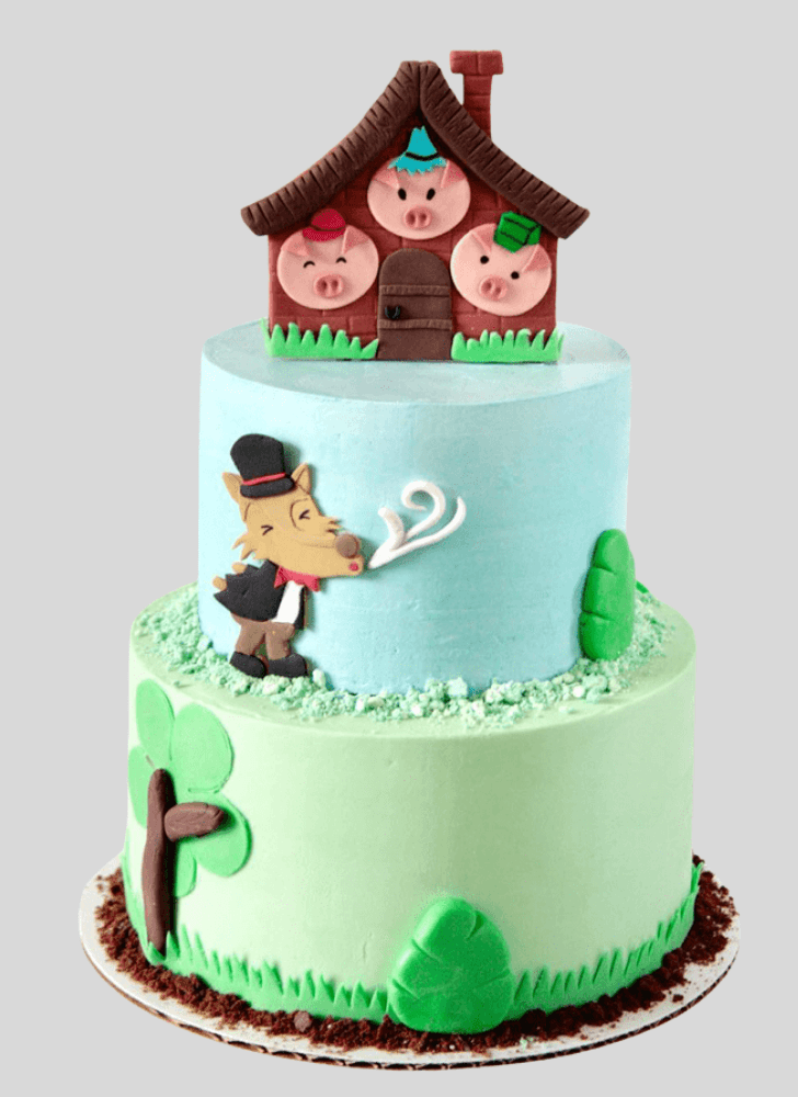 Grand Three Little Pigs Cake