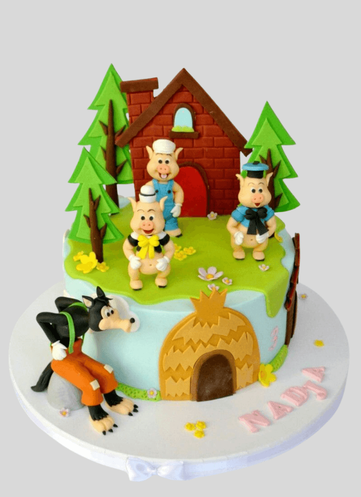 Ravishing Three Little Pigs Cake