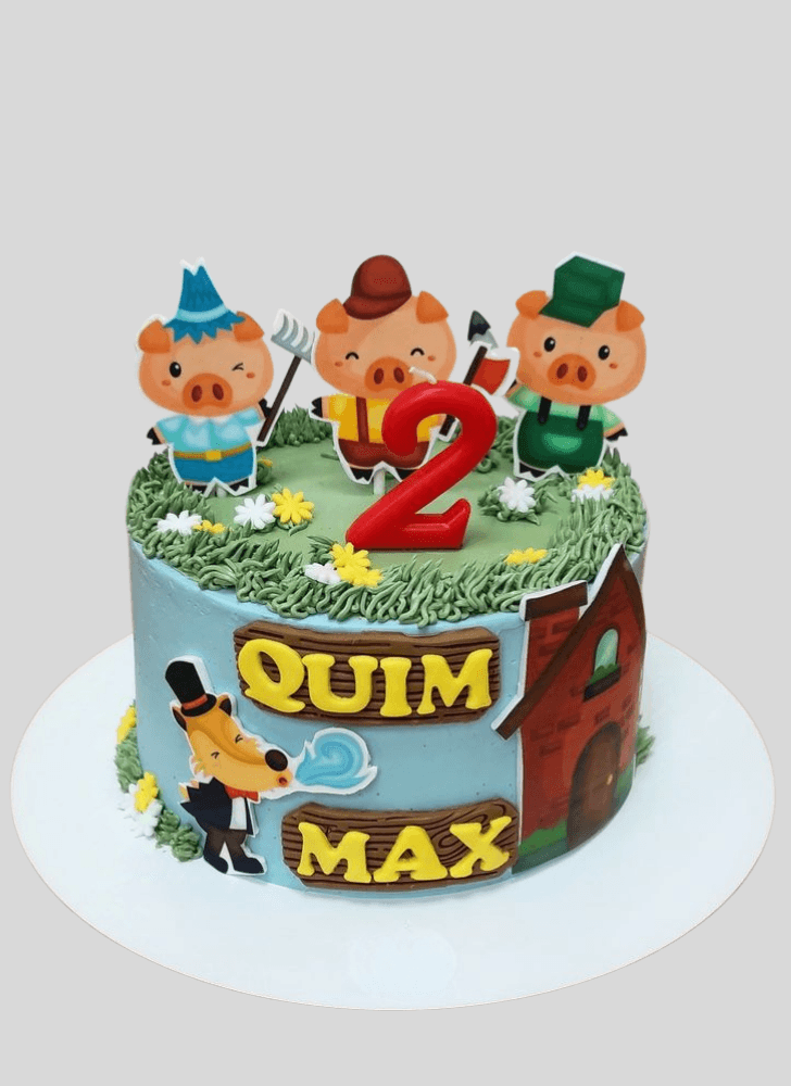 Refined Three Little Pigs Cake