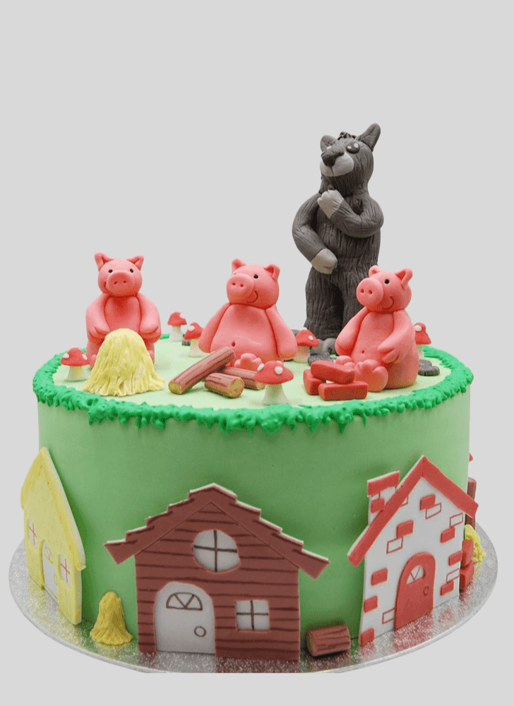 Splendid Three Little Pigs Cake
