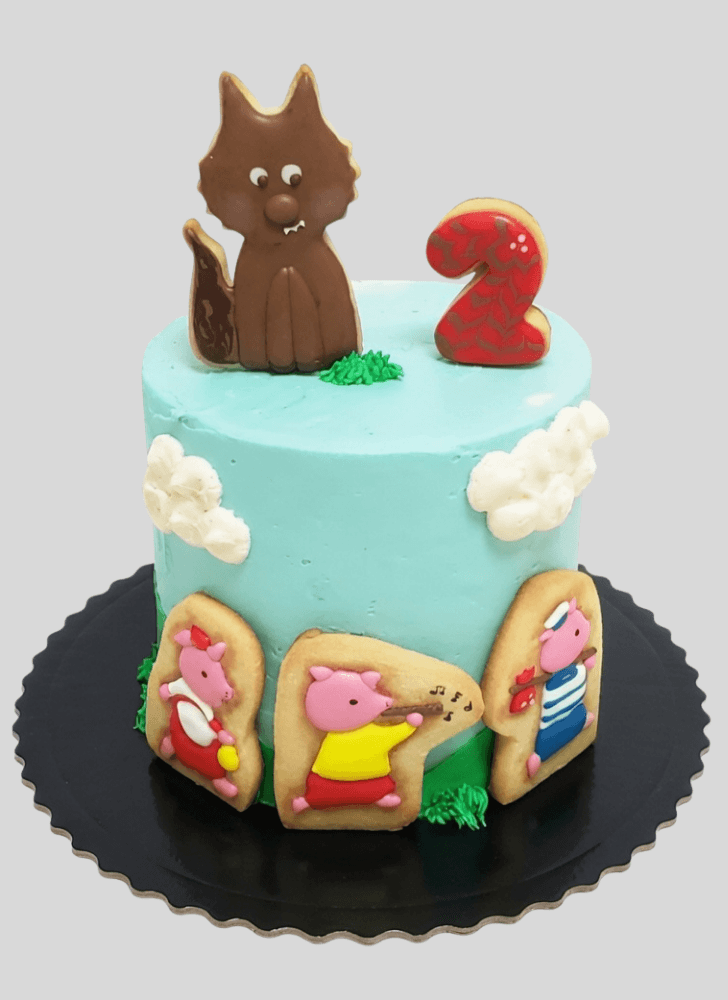 Superb Three Little Pigs Cake