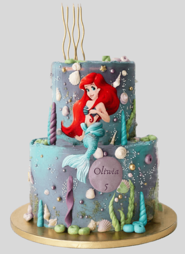Appealing Disneys Ariel Cake