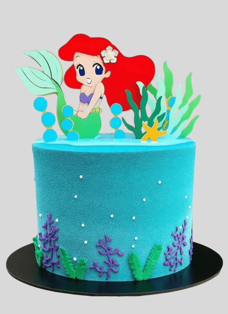 Bewitching Disneys Ariel Cake