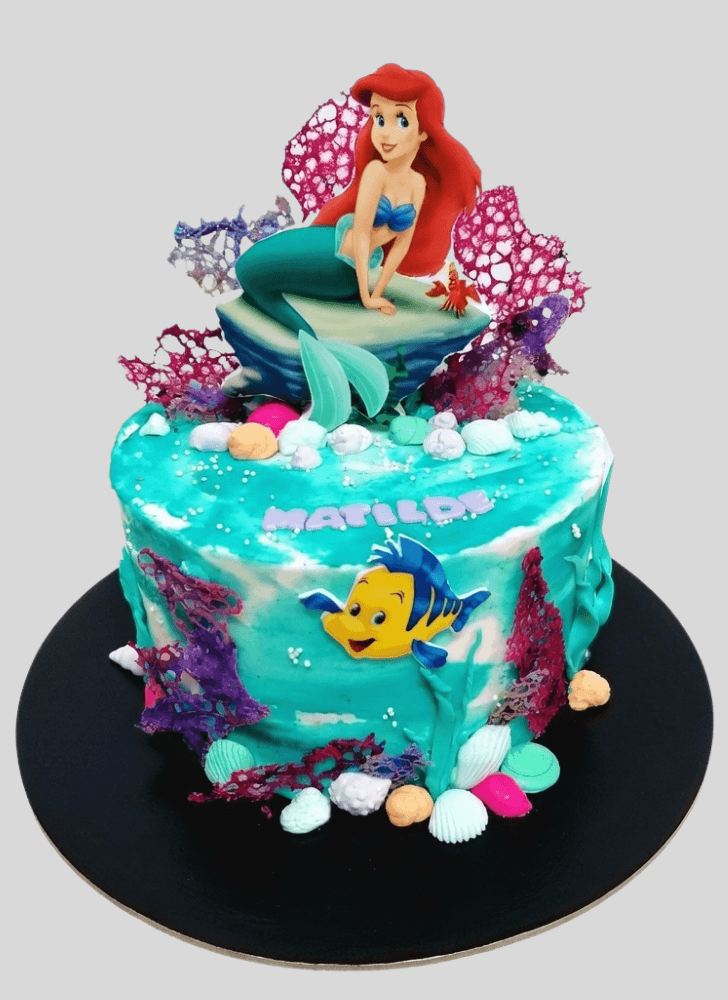 Charming Disneys Ariel Cake