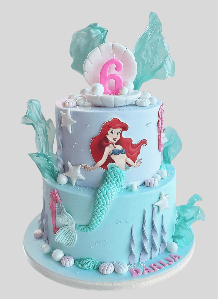 Lovely Disneys Ariel Cake Design