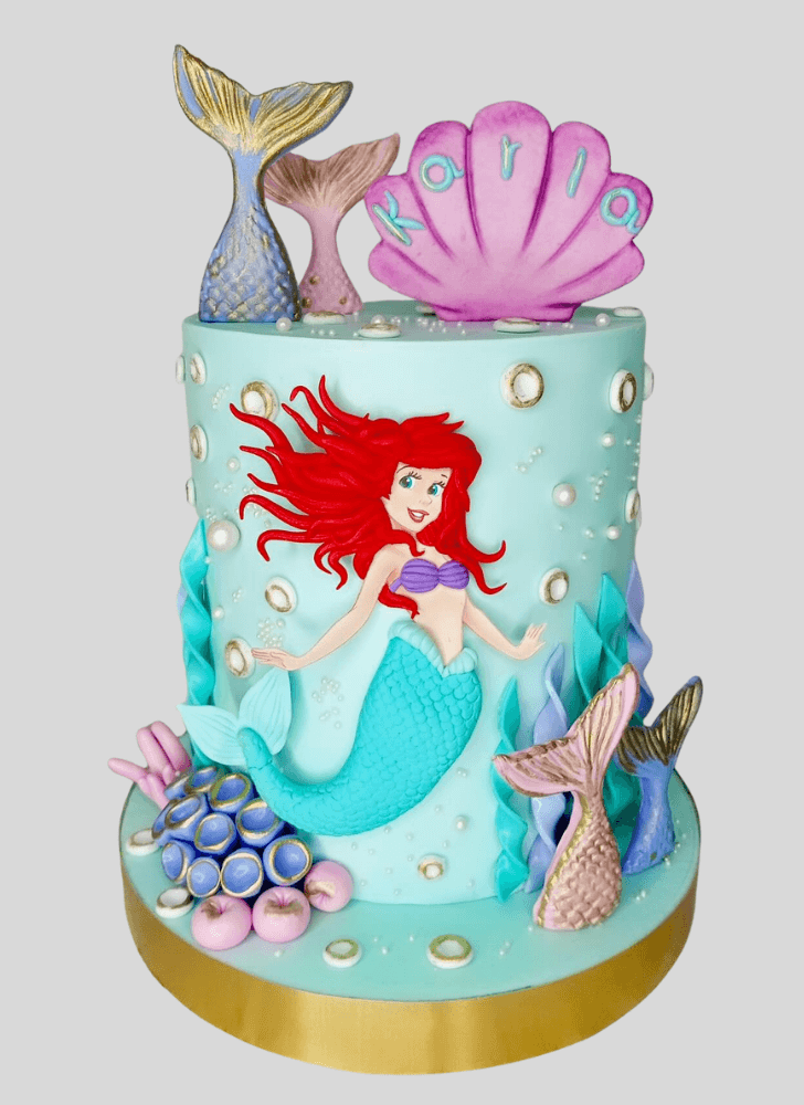 Refined Disneys Ariel Cake