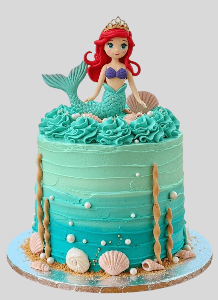 Resplendent Disneys Ariel Cake