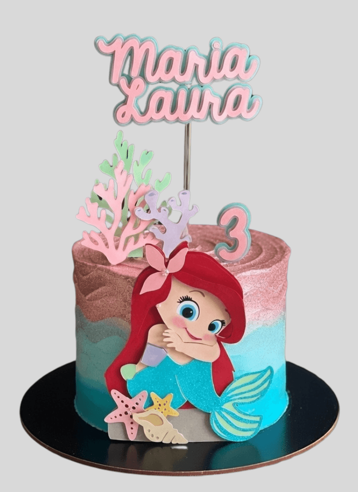 Wonderful Disneys Ariel Cake Design