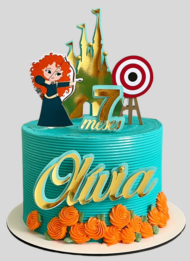 Lovely Brave Movie Cake Design
