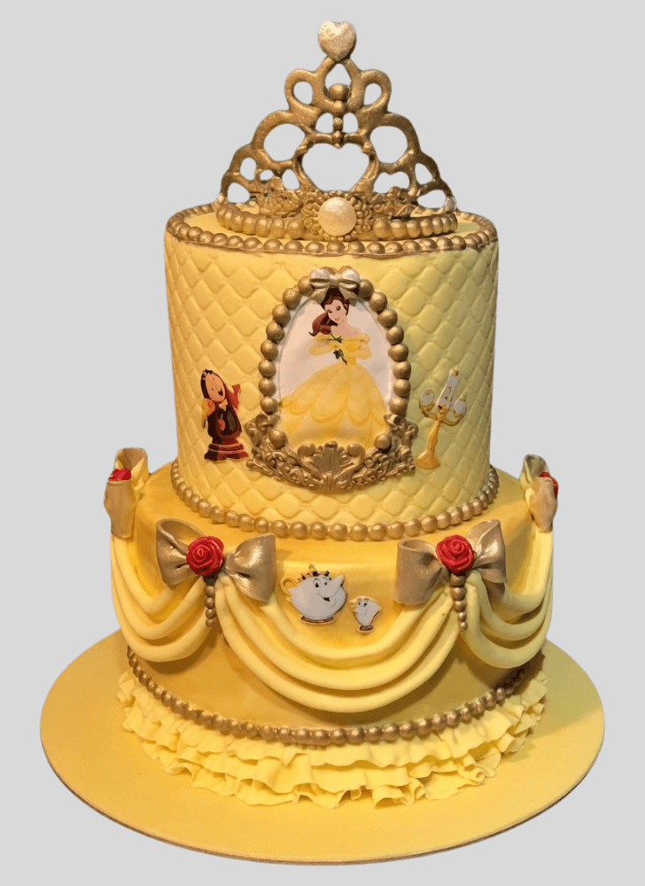 Admirable Disneys Belle Cake Design
