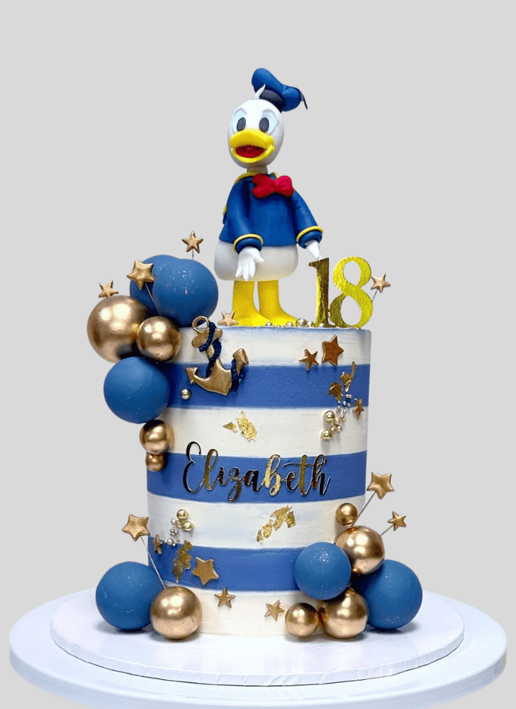 Exquisite Donald Duck Cake