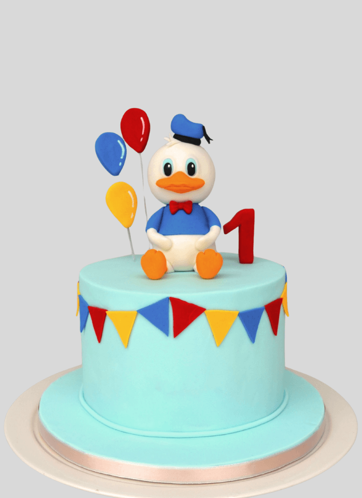 Shapely Donald Duck Cake