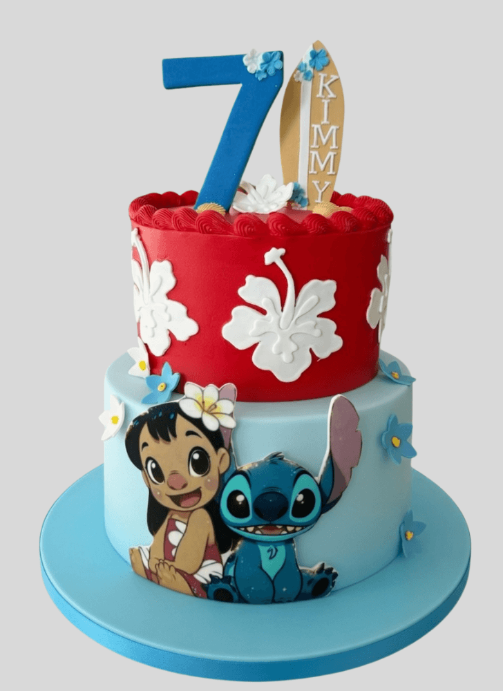 Adorable Lilo and Stitch Cake