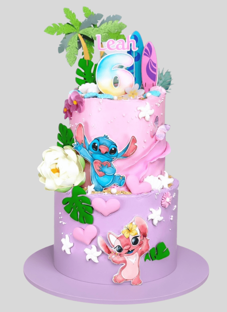 Angelic Lilo and Stitch Cake