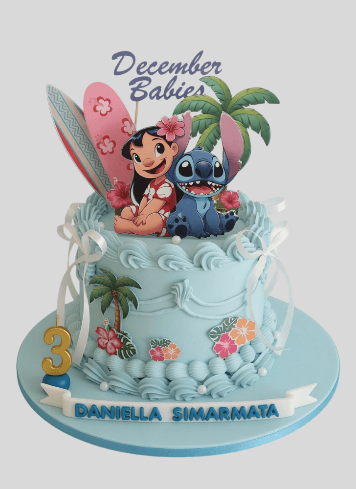 Classy Lilo and Stitch Cake