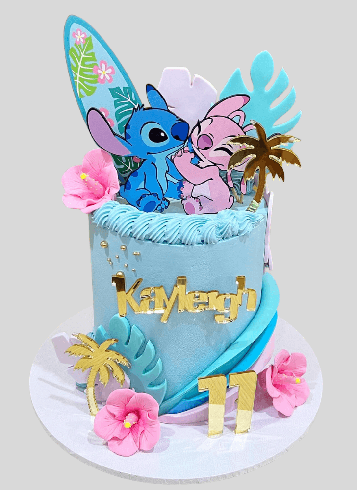 Pretty Lilo and Stitch Cake