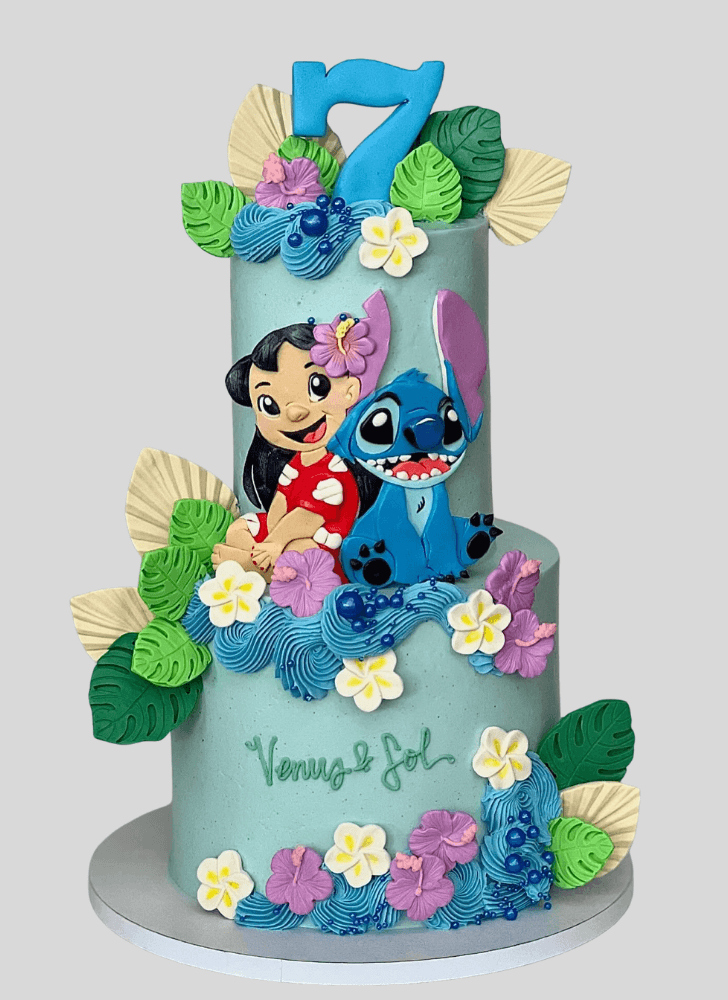 Radiant Lilo and Stitch Cake