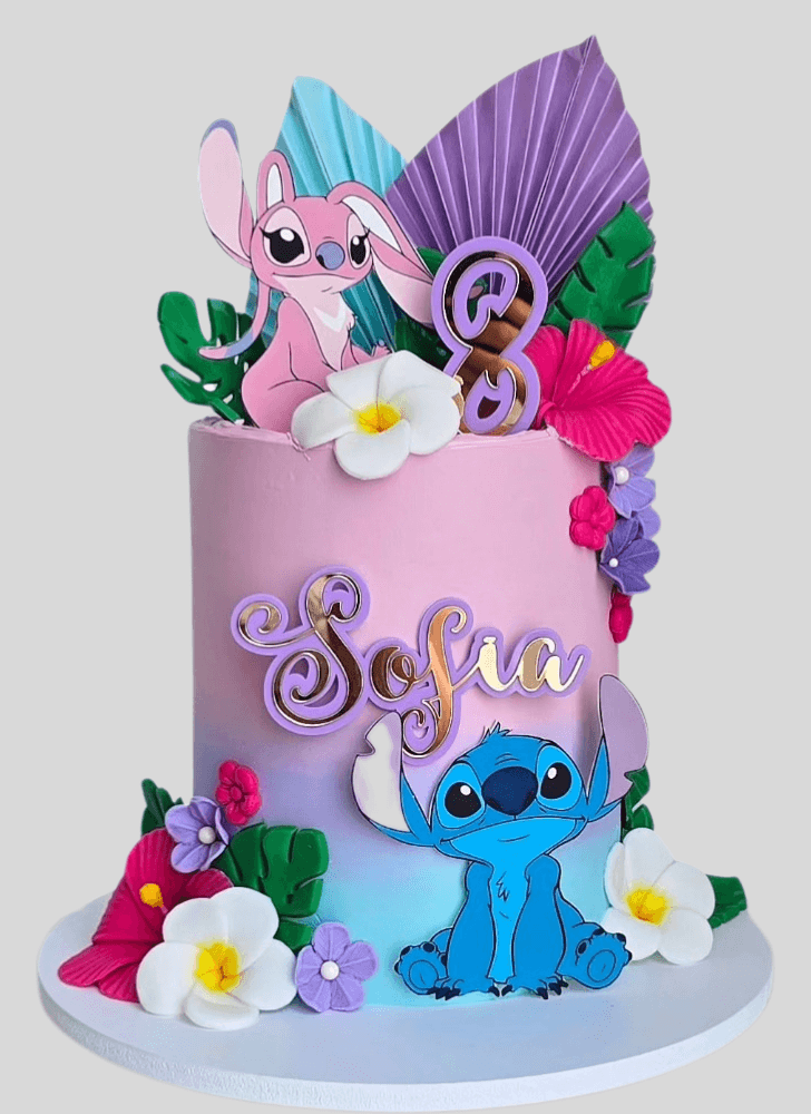 Resplendent Lilo and Stitch Cake