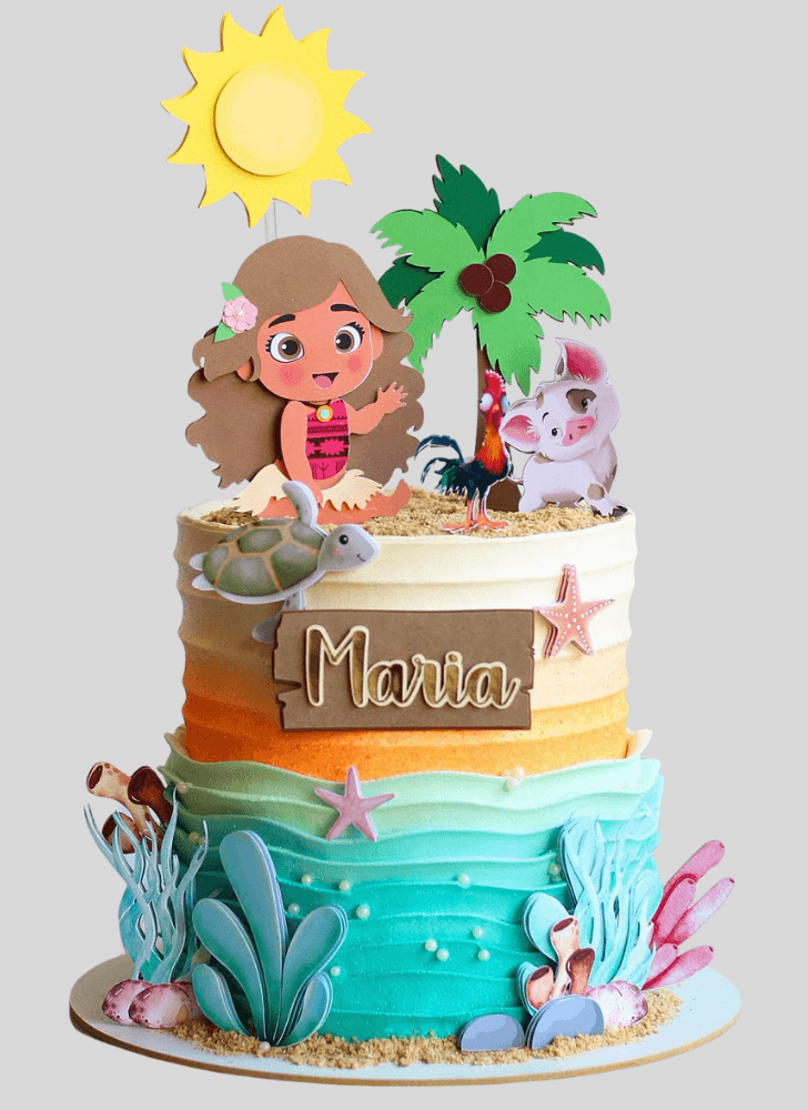 Enticing Moana Cake