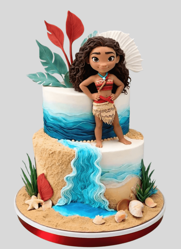 Inviting Moana Cake