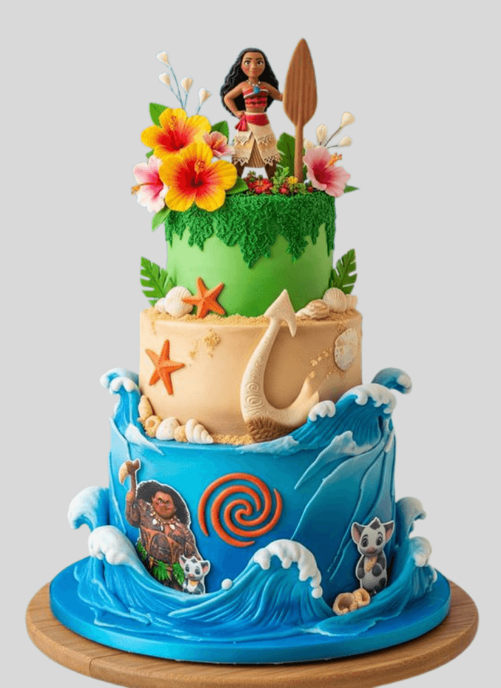 Lovely Moana Cake Design