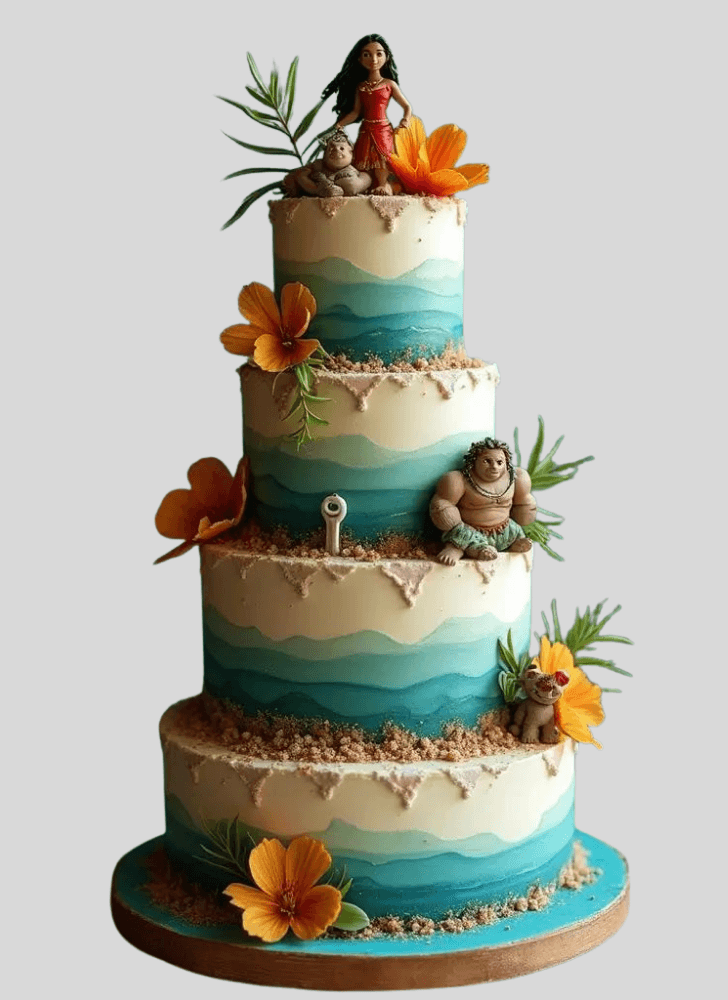 Pretty Moana Cake
