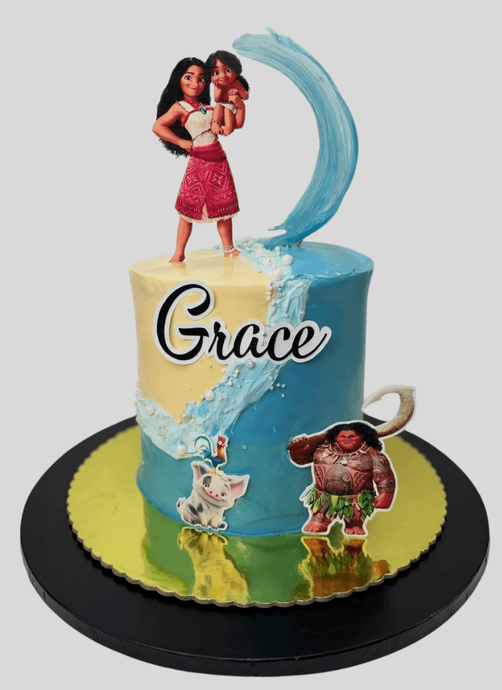 Resplendent Moana Cake