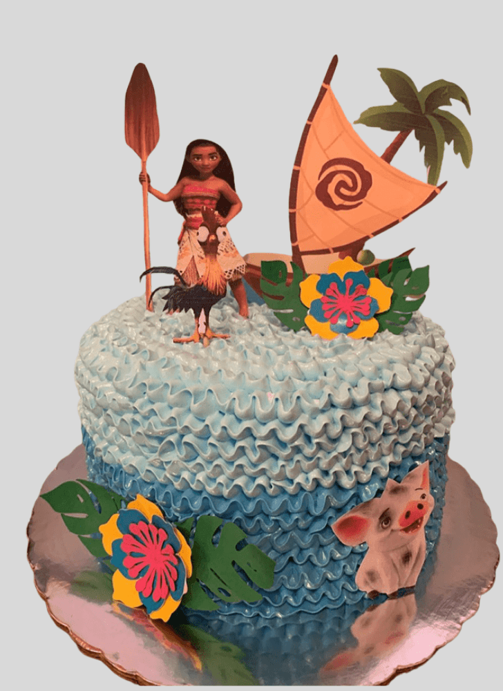 Slightly Moana Cake