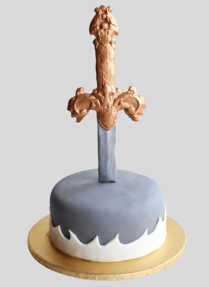 Admirable The Sword in the Stone Cake Design
