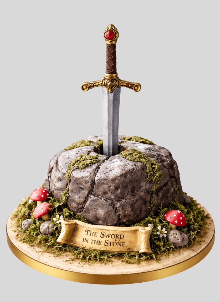 Beauteous The Sword in the Stone Cake
