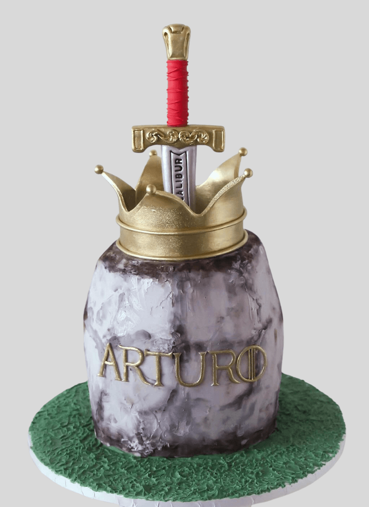 Comely The Sword in the Stone Cake