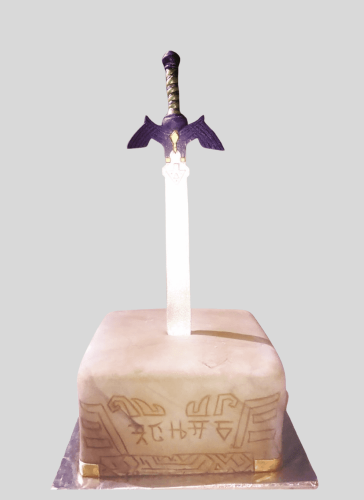 Delicate The Sword in the Stone Cake